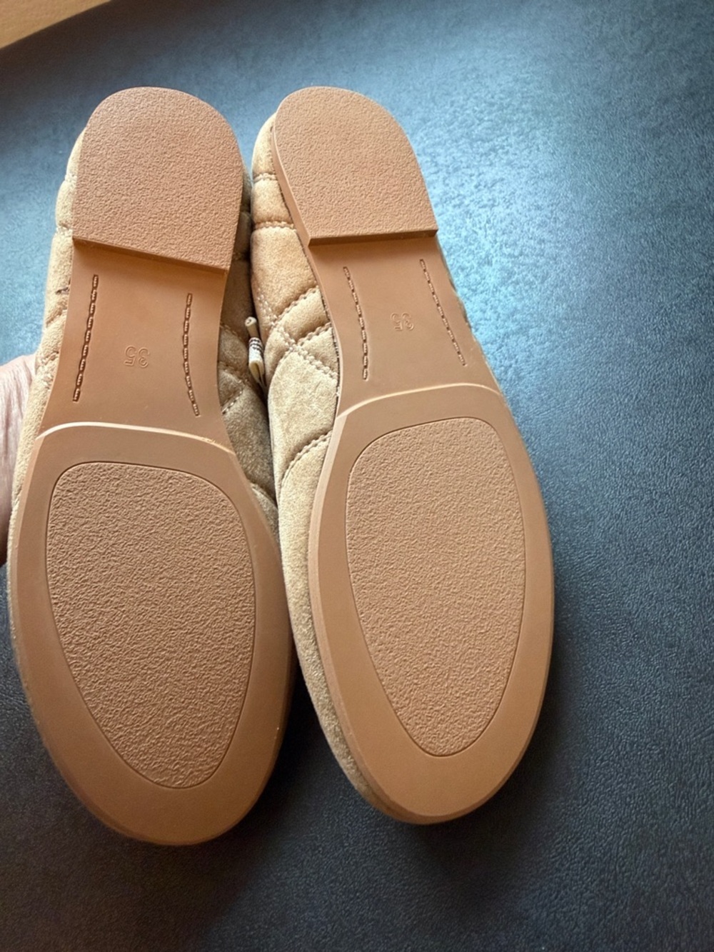 Women's Suede Tie-Front Lace Up Ballet Flats Mary Jane Shoes - Picture 6 of 9